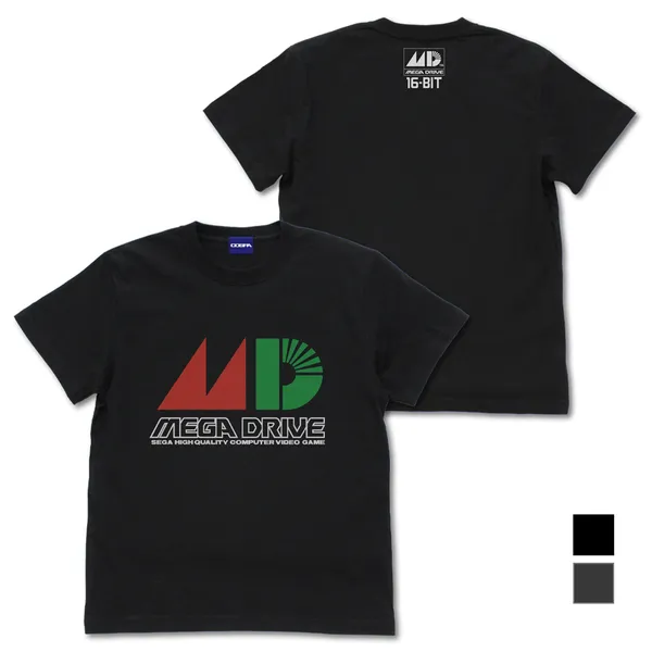 メガドライブ ロゴ Tシャツ／BLACK