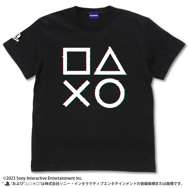 Tシャツ for PlayStation Shapes Logo Glich ver.