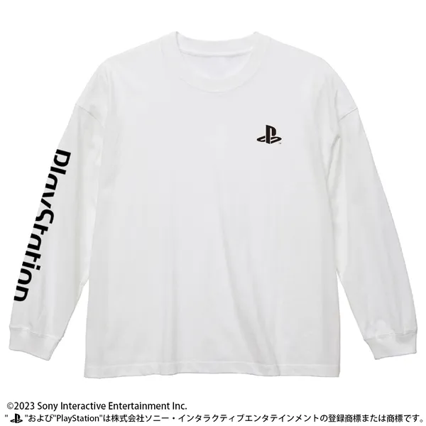 ビッグシルエットロングスリーブTシャツ for PlayStation／WHITE