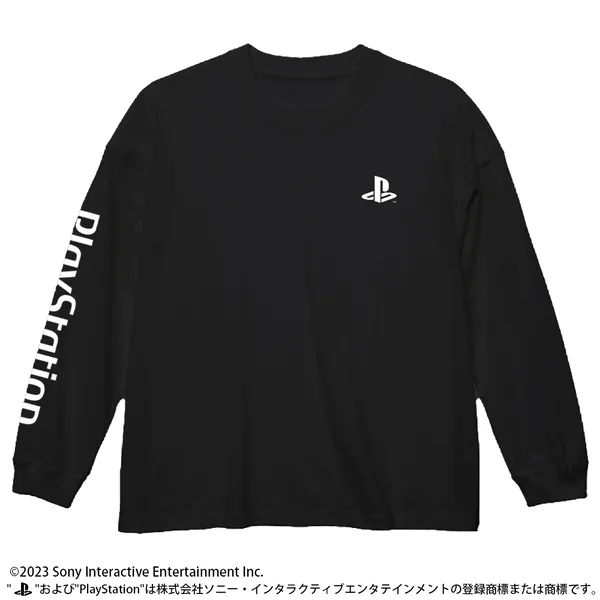 ビッグシルエットロングスリーブTシャツ for PlayStation／BLACK